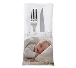 Portaposate in Stoffa White Christmas