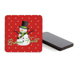 Calamita quadrata in masonite Pupazzo di neve