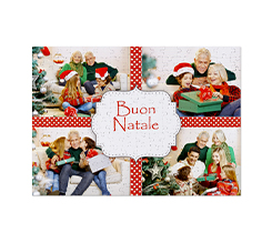 Puzzle A3 con 4 riquadri per le tue foto e grafica Buon Natale