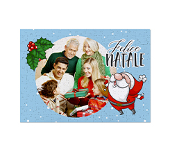 puzzle con la stampa della tua foto e grafica di babbo natale