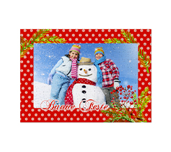 Puzzle A3 grafica Bacche natalizie personalizzato con foto