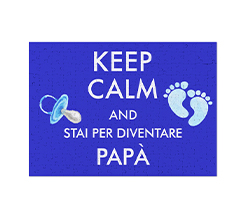 Puzzle A3 Keep calm per neo papà