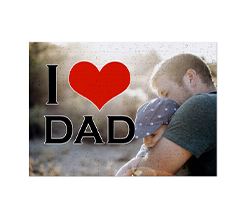 Puzzle A3 con immagine e grafica Love Dad