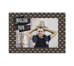 Puzzle A3 con foto e grafica per la festa del papà