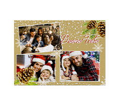 Puzzle A3 grafica Pigne natalizie e collage di foto