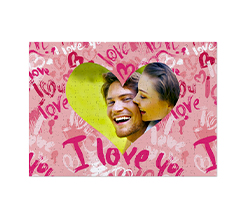 Grafica romantica per il tuo foto puzzle A3