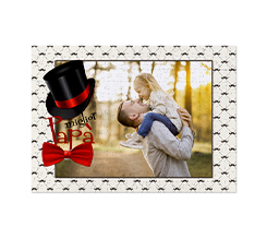 Puzzle A3 personalizzato con immagine e grafica per il papà