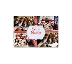 Puzzle formato A4 collage 4 riquadri buon natale