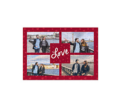 Puzzle formato A4 collage 4 riquadri Love