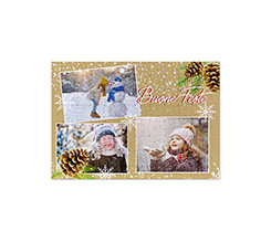 Puzzle A4 con grafica natalizia Pigne natalizie