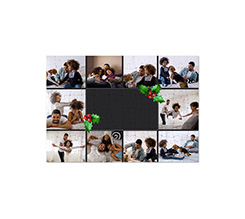 Puzzle formato A4 collage 10 riquadri Vischio