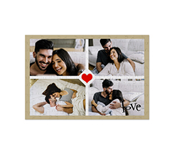 Puzzle big in legno con collage 4 foto