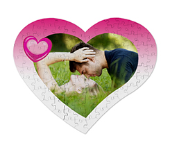 Puzzle Cuore in Legno A3 Love