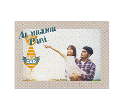 Puzzle personalizzato con foto e grafica per la festa del papà
