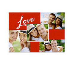 Foto su Puzzle A3 collage e grafica Love