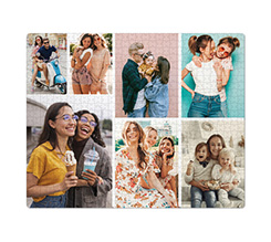 Puzzle Medio 51x41 Collage 7 Riquadri Personalizzabile