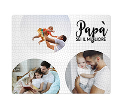 Puzzle Medio 51x41 “miglior papà” personalizzabile