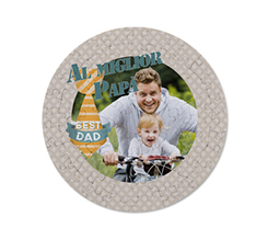 Puzzle con foto rotondo Best dad