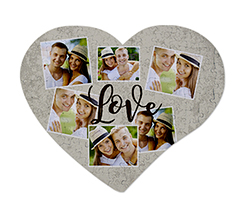 Puzzle cuore A3 con grafica Crazy collage