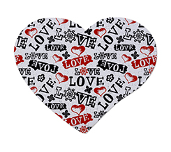 Puzzle a forma di cuore con scritte