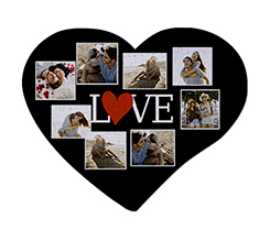 Puzzle cuore A3 Lovely collage