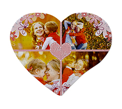 Puzzle personalizzato con grafica con cuore per la mamma