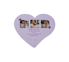 Foto puzzle grafica collage con dedica per la mamma