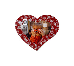 Stelle di neve per il tuo puzzle con foto