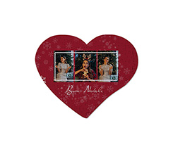 Puzzle cuore A4 Red Christmas
