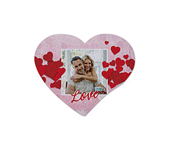 Puzzle cuore A4 con foto e grafica Storm of hearts