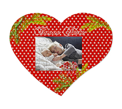 Puzzle cuore A3 in masonite buone feste