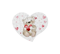 Puzzle masonite con orsetto