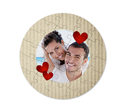 Puzzle di legno rotondo Cartonato