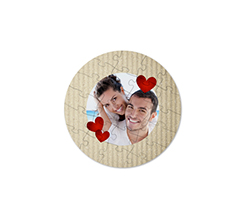 Puzzle di legno rotondo Cartonato