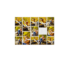 Puzzle in Legno 17x25 cm collage 13 riquadri