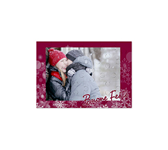 Puzzle in legno 17x25 cm buona feste