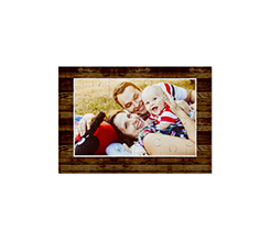 Puzzle in legno 17x25 cm con cornice effetto legno