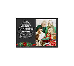 puzzle in legno con grafica merry christmas
