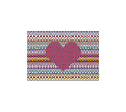 Puzzle in legno con grafica con cuore centrale