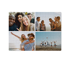 Puzzle in tessuto collage 4 riquadri personalizzabile