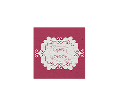 Puzzle quadrato in masonite con cornice super mom