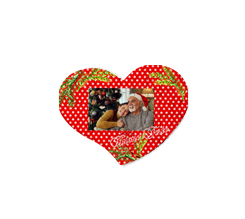 Puzzle magnetico cuore Bacche natalizie