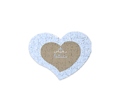 Puzzle magnetico cuore Battesimo Bimbo
