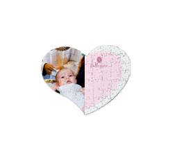Puzzle magnetico cuore Battesimo bimba
