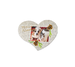 Puzzle magnetico cuore Pine cone