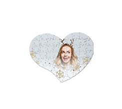 Puzzle magnetico cuore White Christmas