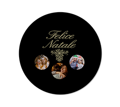 Un collage nero per il tuo puzzle natalizia con foto