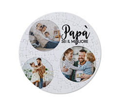 Puzzle rotondo Papà sei il migliore