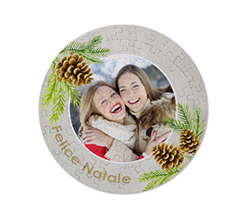 La grafica natalizia per il tuo puzzle rotondo