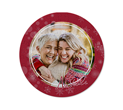 Puzzle in cartoncino con la tua foto e auguri di buon natale